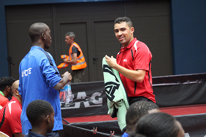 Kilomo Vita est le leader de la délégation de tennis de table. Il croit en une chance de médaille dans l’épreuve en individuel.