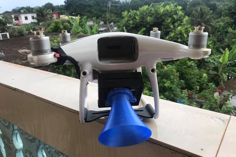 Masques en 3D et survol des quartiers inaccessibles en drone : les drôles de mission de Jérôme Mathey