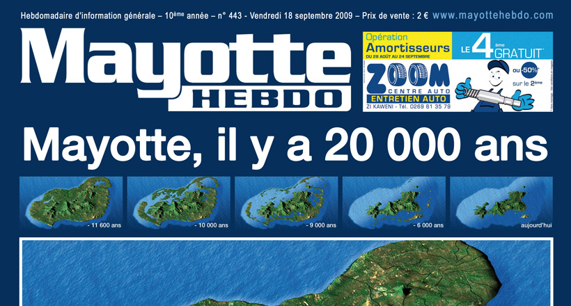 Il y a 12 000 ans, Mayotte était cinq fois plus grande