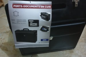 Porte documents- malette en cuir véritable neuf