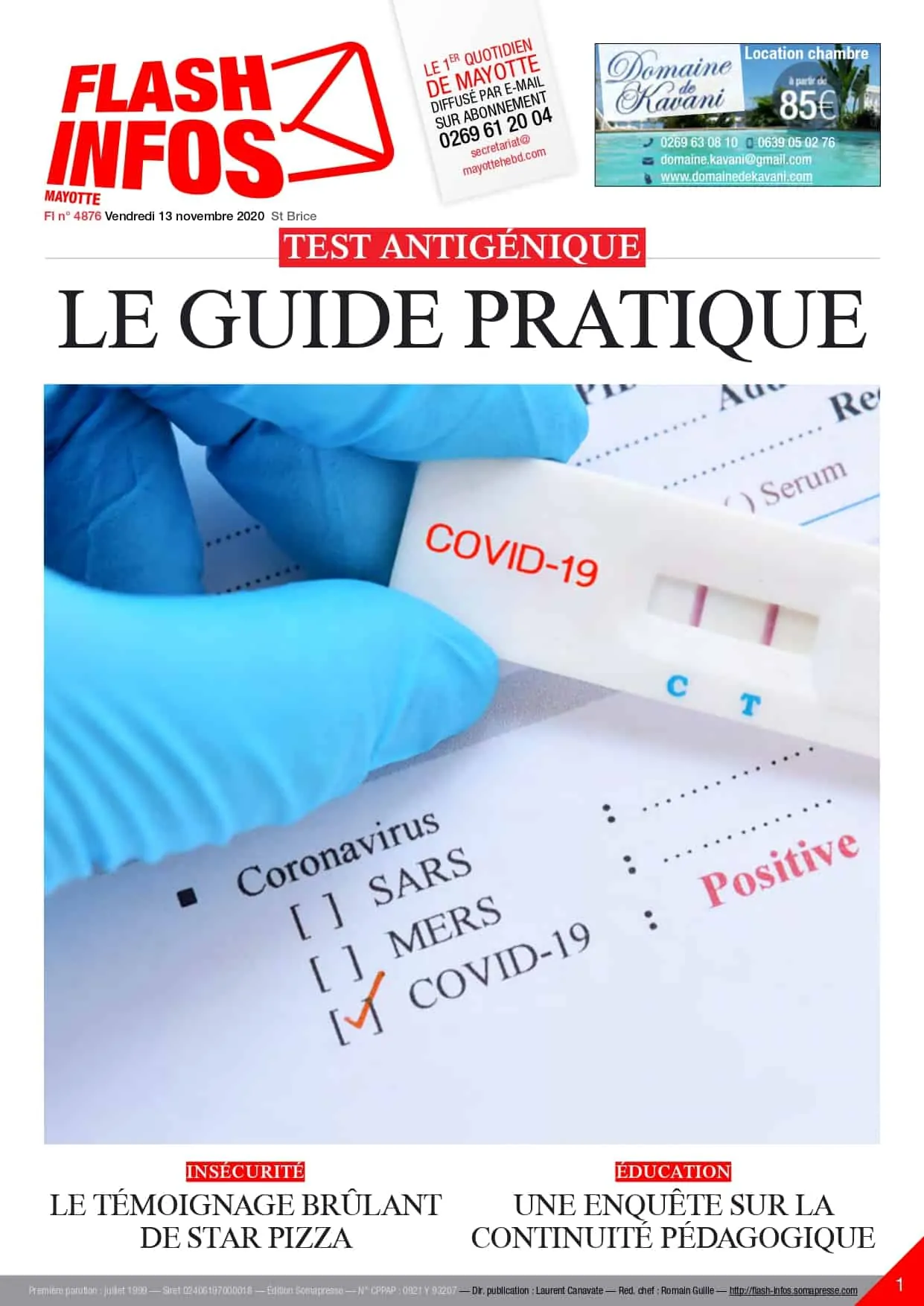 Vendredi 13 novembre 2020