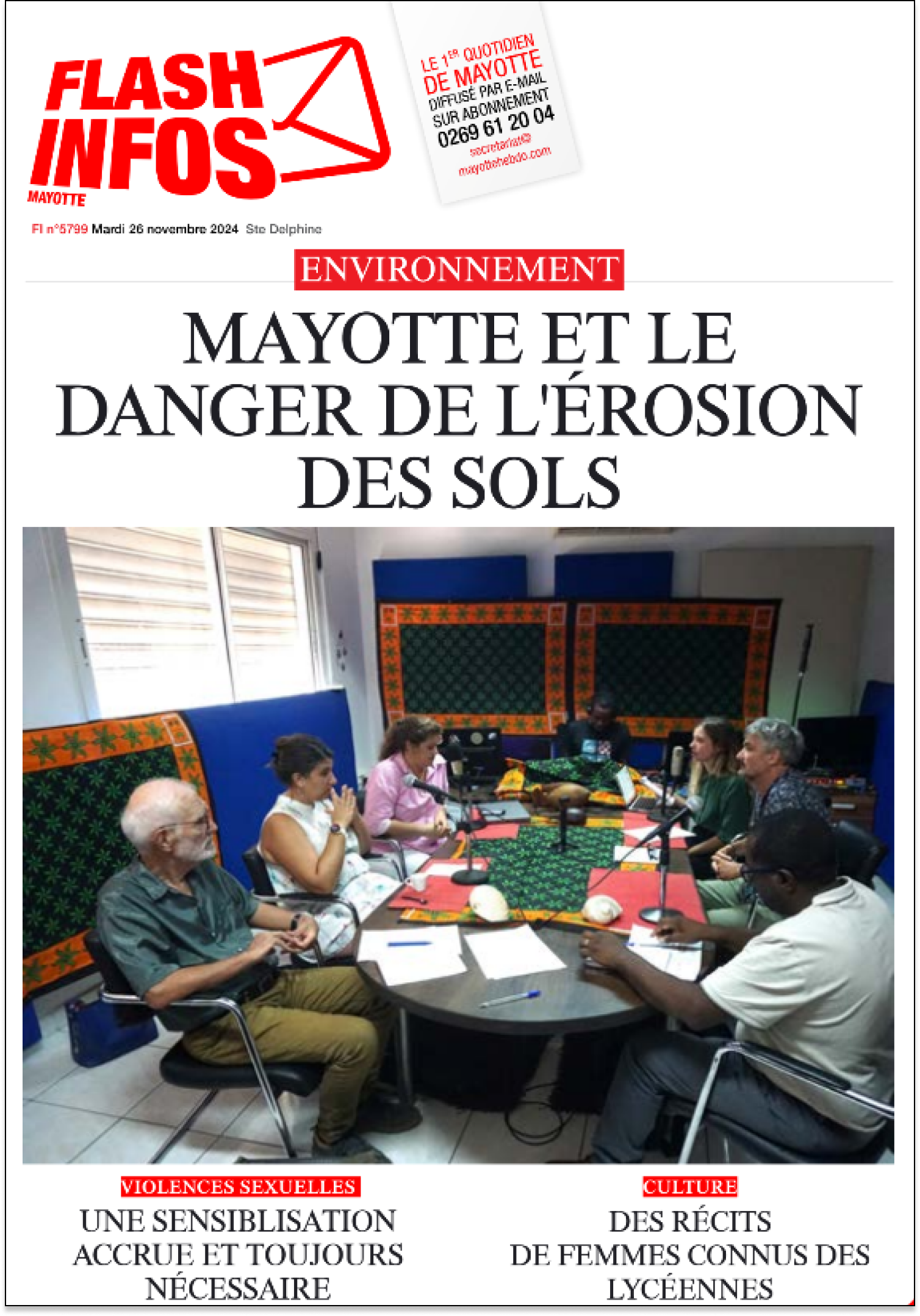 Mardi 26 novembre 2024