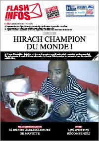 Flash infos Mayotte du lundi 24 février 2014 Flash infos Mayotte du lundi 24 février 2014