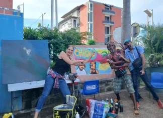 Zangoma expose ses artistes dans les rues de Mamoudzou après Chido Zangoma expose ses artistes dans les rues de Mamoudzou après Chido