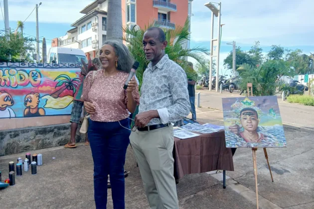 Zangoma expose ses artistes dans les rues de Mamoudzou après Chido