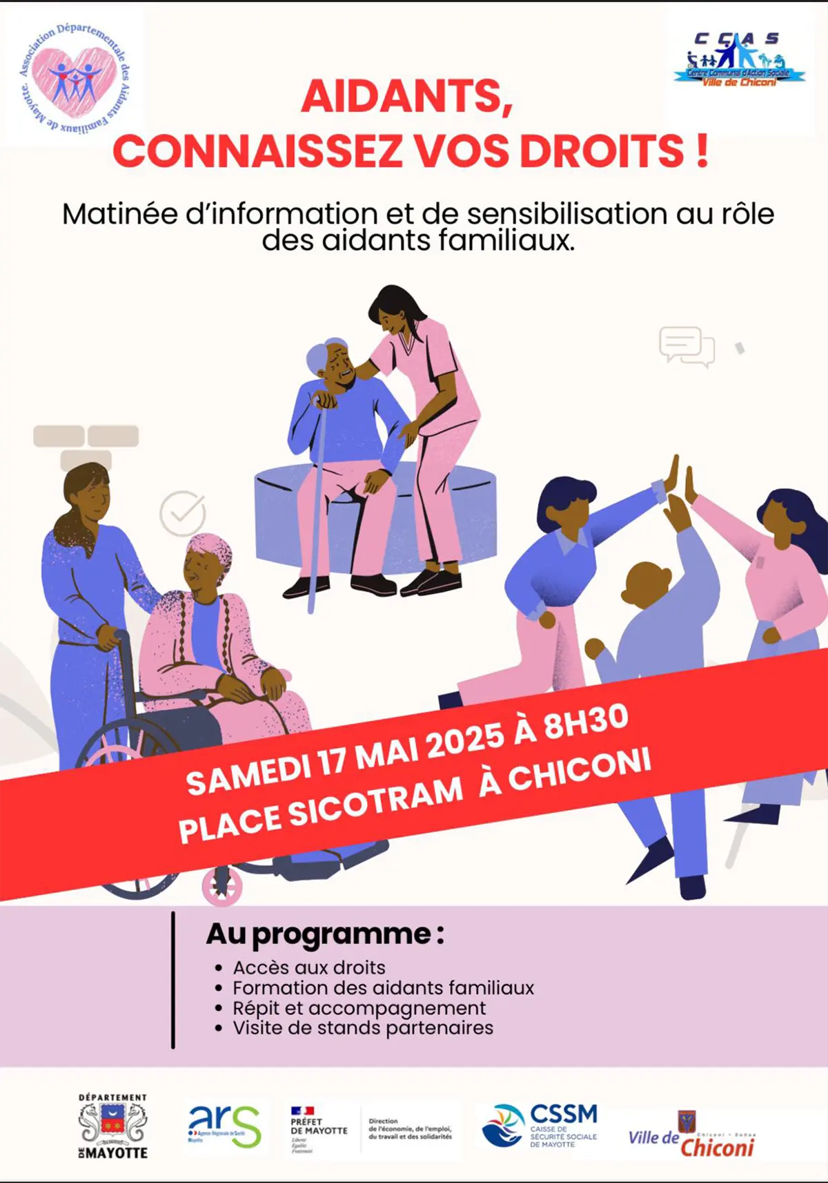 L’ADAFM organise un forum gratuit pour les aidants familiaux à Mayotte