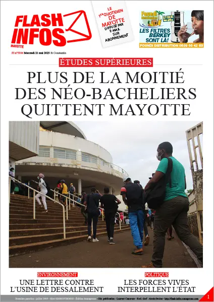 Flash infos Mayotte du Mercredi 21 mai 2025