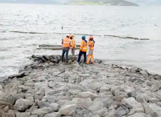 Un vaste chantier d’aménagement du front de mer officiellement lancé à Labattoir Un vaste chantier d’aménagement du front de mer officiellement lancé à Labattoir