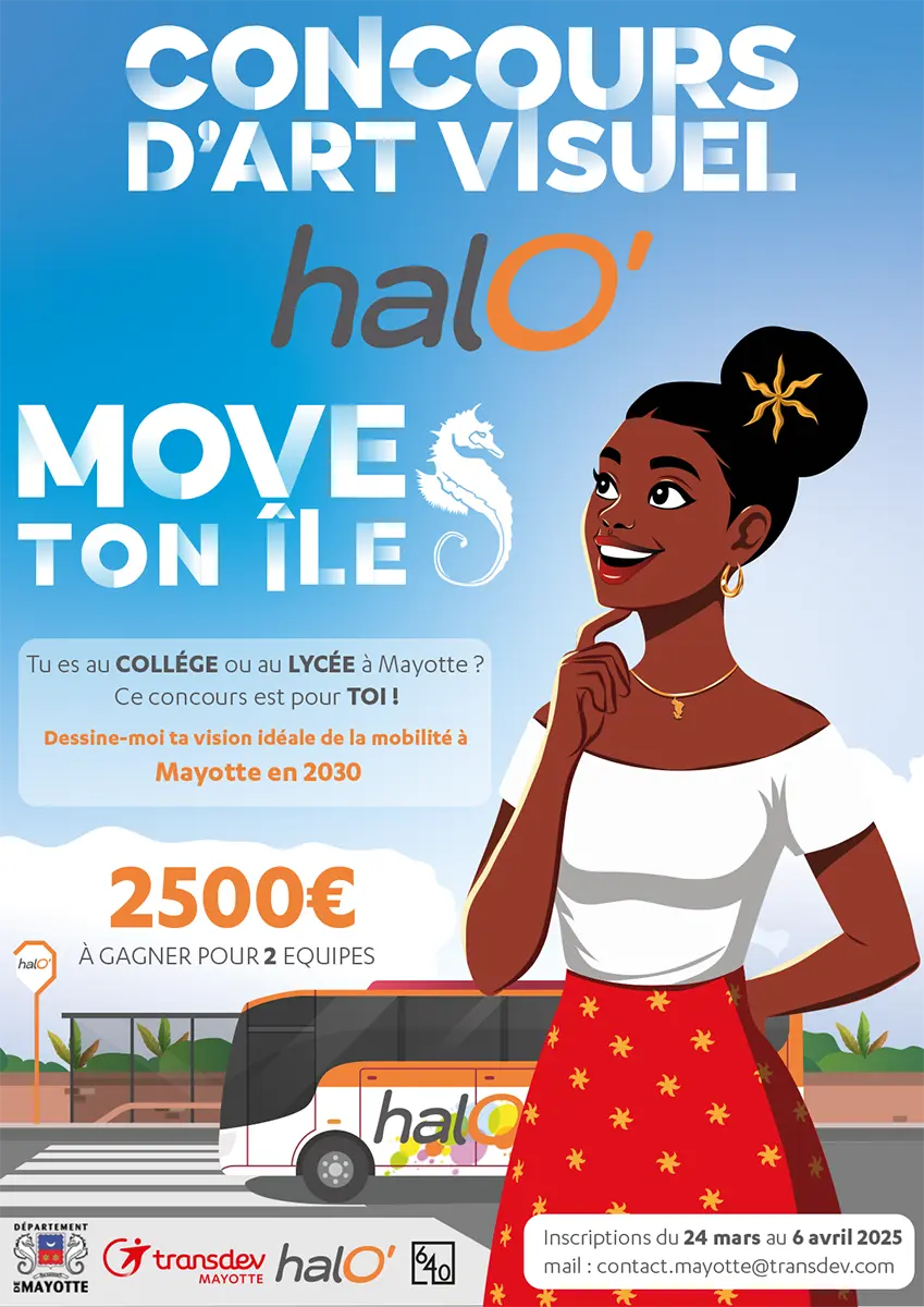 Une vision artistique de la mobilité : les jeunes de Mayotte s’engagent dans le concours halO’ Move