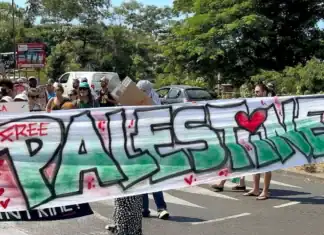 A Mayotte, 200 personnes ont marché en soutien aux Palestiniens A Mayotte, 200 personnes ont marché en soutien aux Palestiniens