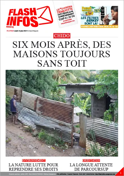 Flash infos Mayotte du Lundi 16 juin 2025