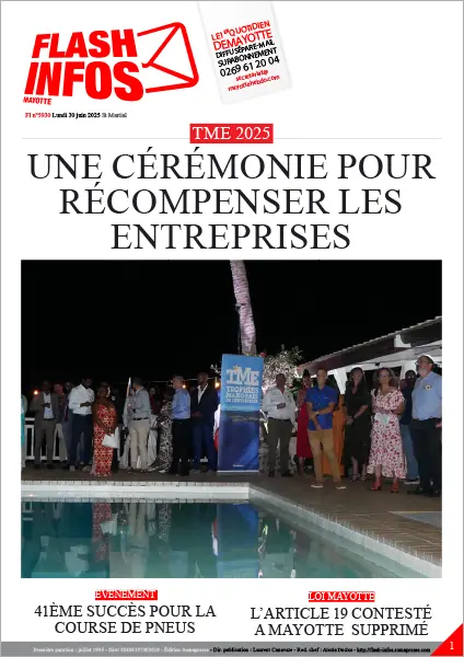 Flash infos Mayotte du Lundi 30 juin 2025