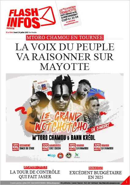 Flash infos Mayotte du Mardi 29 juillet 2025