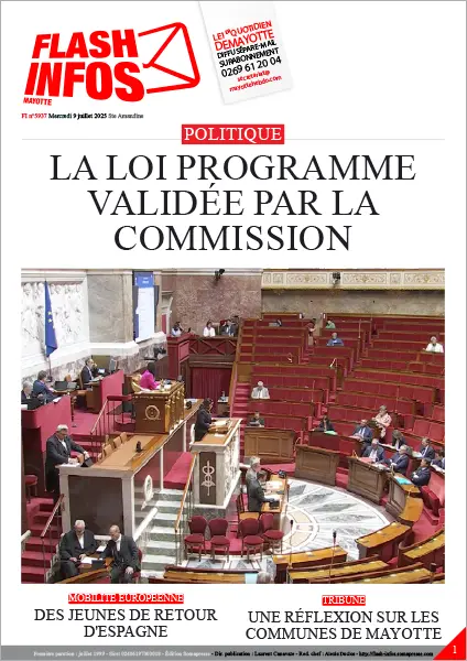 Flash infos Mayotte du Mercredi 9 juillet 2025