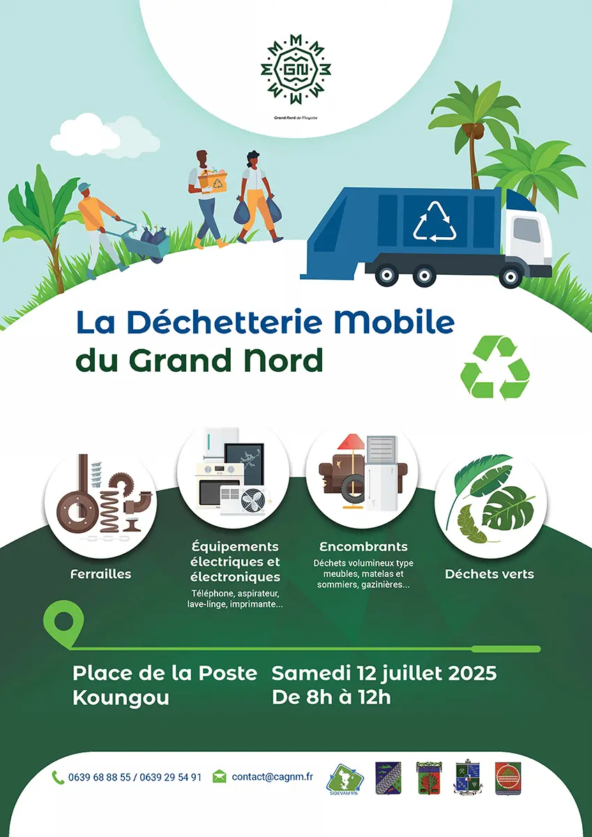 La déchetterie mobile à Koungou ce samedi