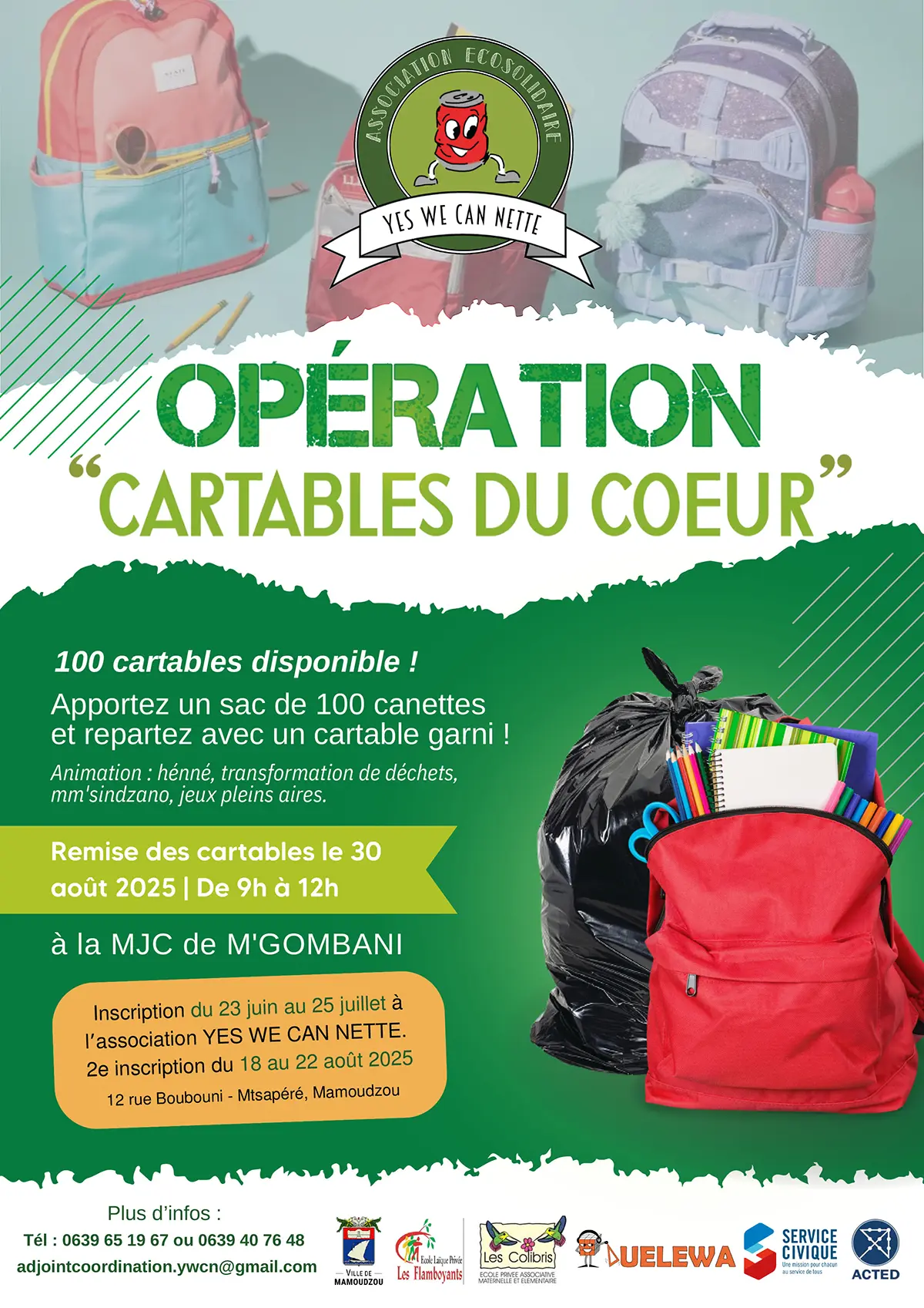 « Cartables du cœur »  Quand solidarité et écologie font la rentrée 