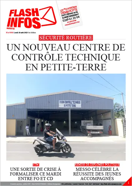 Flash infos Mayotte du Lundi 18 août 2025