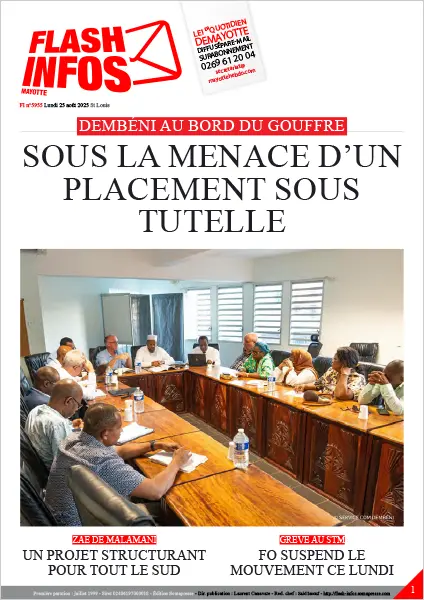 Flash infos Mayotte du Lundi 25 août 2025