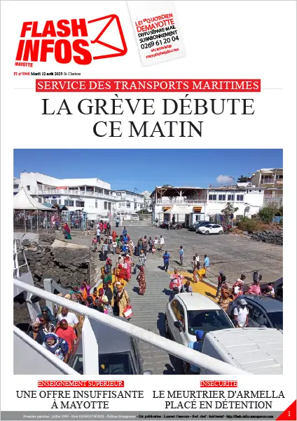 Flash infos Mayotte du Mardi 12 août 2025