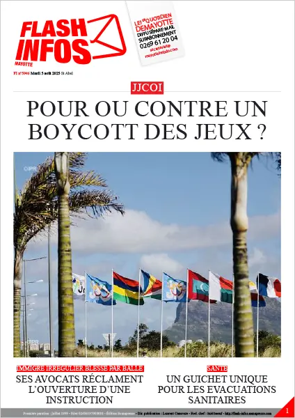 Flash infos Mayotte du Mardi 5 août 2025