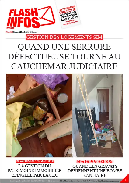 Flash infos Mayotte du Mercredi 29 août 2025