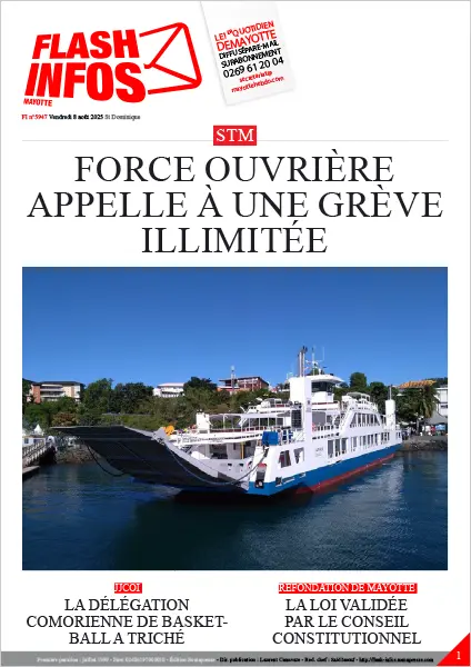 Flash infos Mayotte du Vendredi 8 août 2025