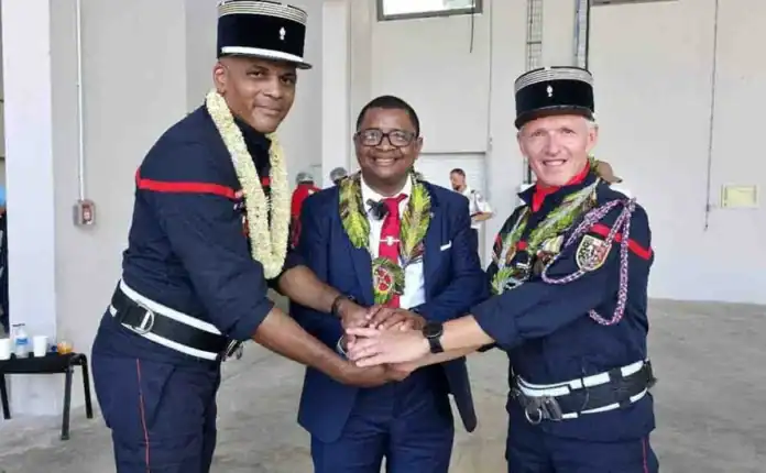 Installation officielle du nouveau directeur du SDIS de Mayotte à Pamandzi