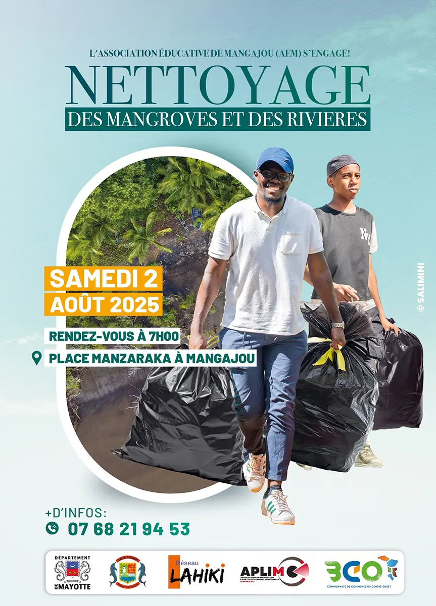 Journée citoyenne de nettoyage des mangroves et rivières à Mangajou