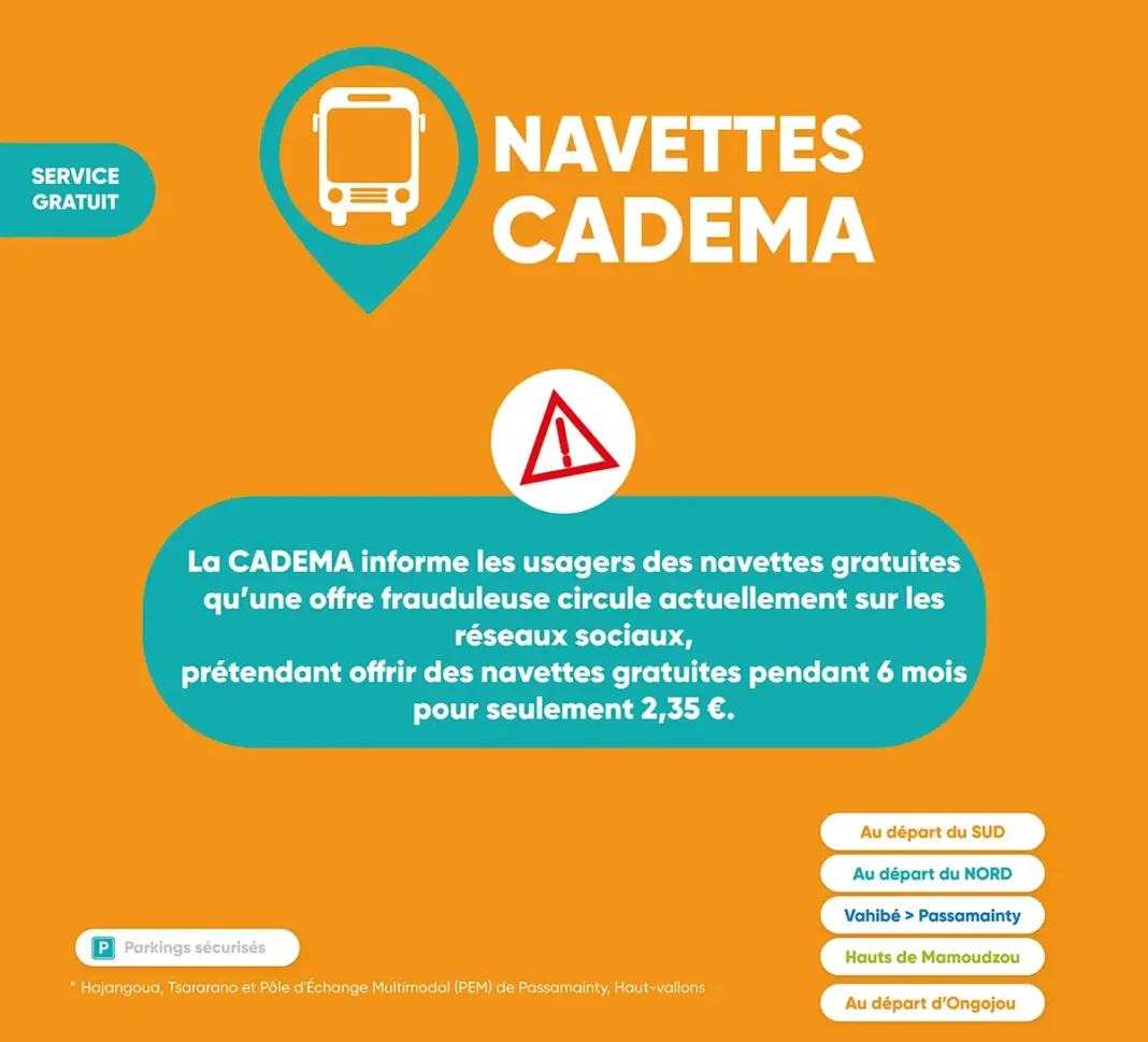 Une fausse publicité promettant une carte Caribus gratuite circule sur les réseaux sociaux