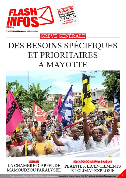 Flash infos Mayotte du Jeudi 18 septembre 2025