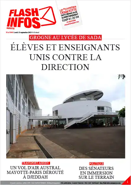 Flash infos Mayotte du Lundi 15 septembre 2025