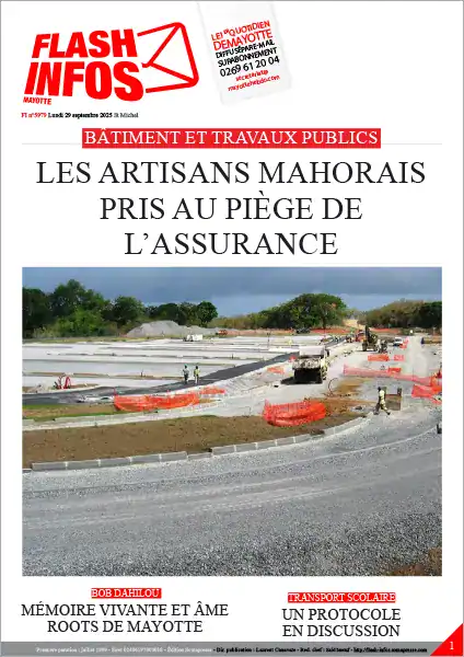 Flash infos Mayotte du Lundi 29 septembre 2025