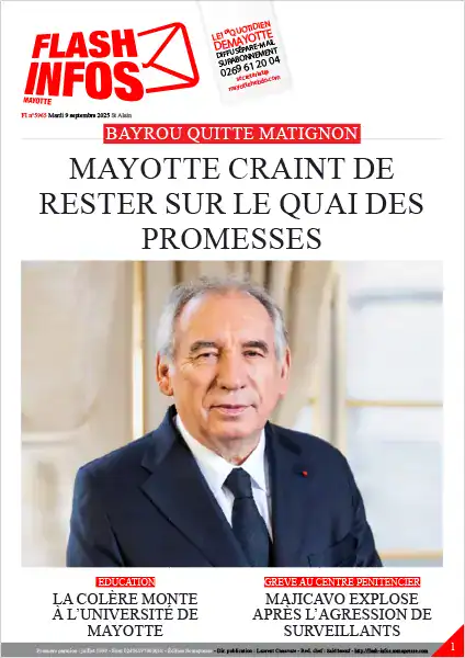 Flash infos Mayotte du Mardi 9 septembre 2025