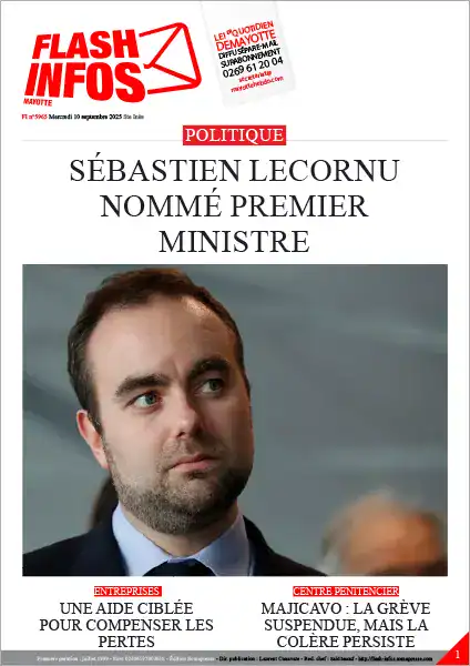 Flash infos Mayotte du Mercredi 10 septembre 2025