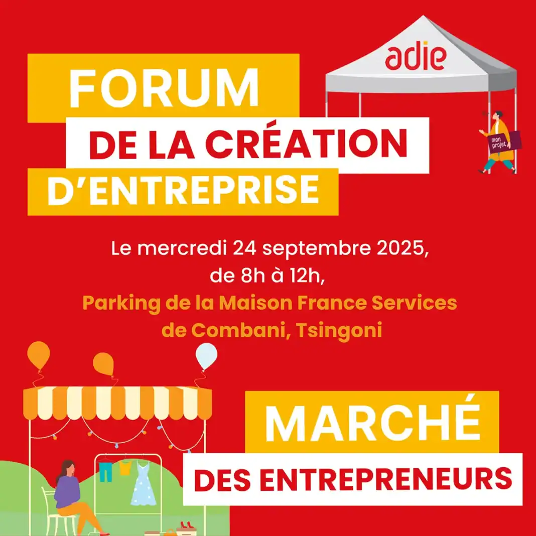 Forum de la création d’entreprise à Combani