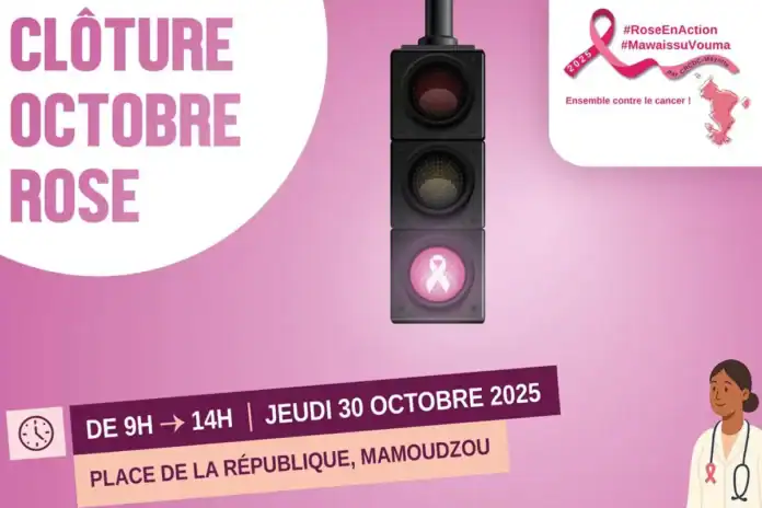 Clôture d’Octobre Rose à Mamoudzou avec le CRCDC Mayotte