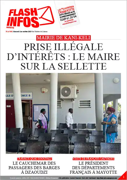 Flash infos Mayotte du Mercredi 1er octobre 2025