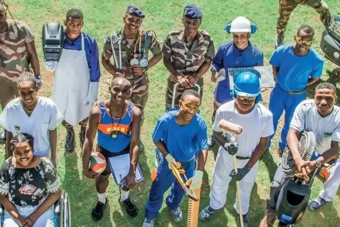 Cérémonie d’accueil des nouvelles recrues du RSMA Cérémonie d’accueil des nouvelles recrues du RSMA