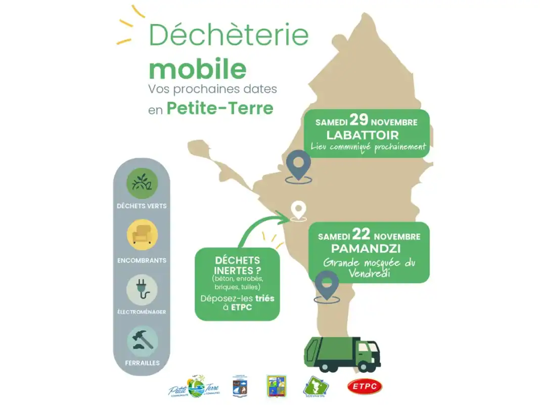 Deux nouvelles déchèteries mobiles en novembre en Petite-Terre