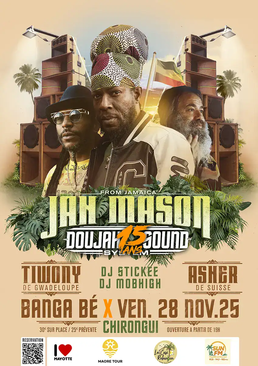 Doujah Sound System fête ses 15 ans ce vendredi soir en compagnie de 3 artistes reggae internationaux