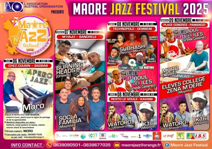 Festival Maore Jazz, coup d’envoi ce jeudi Festival Maore Jazz, coup d’envoi ce jeudi