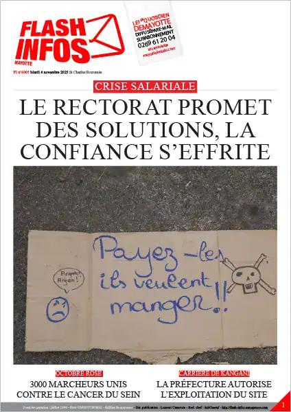 Flash infos Mayotte du Mardi 4 novembre 2025