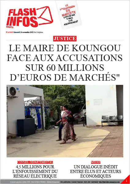 Flash infos Mayotte du Mercredi 26 novembre 2025