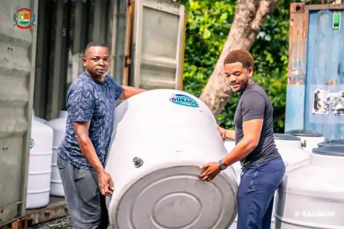 Sada : les premières citernes distribuées aux habitants vulnérables