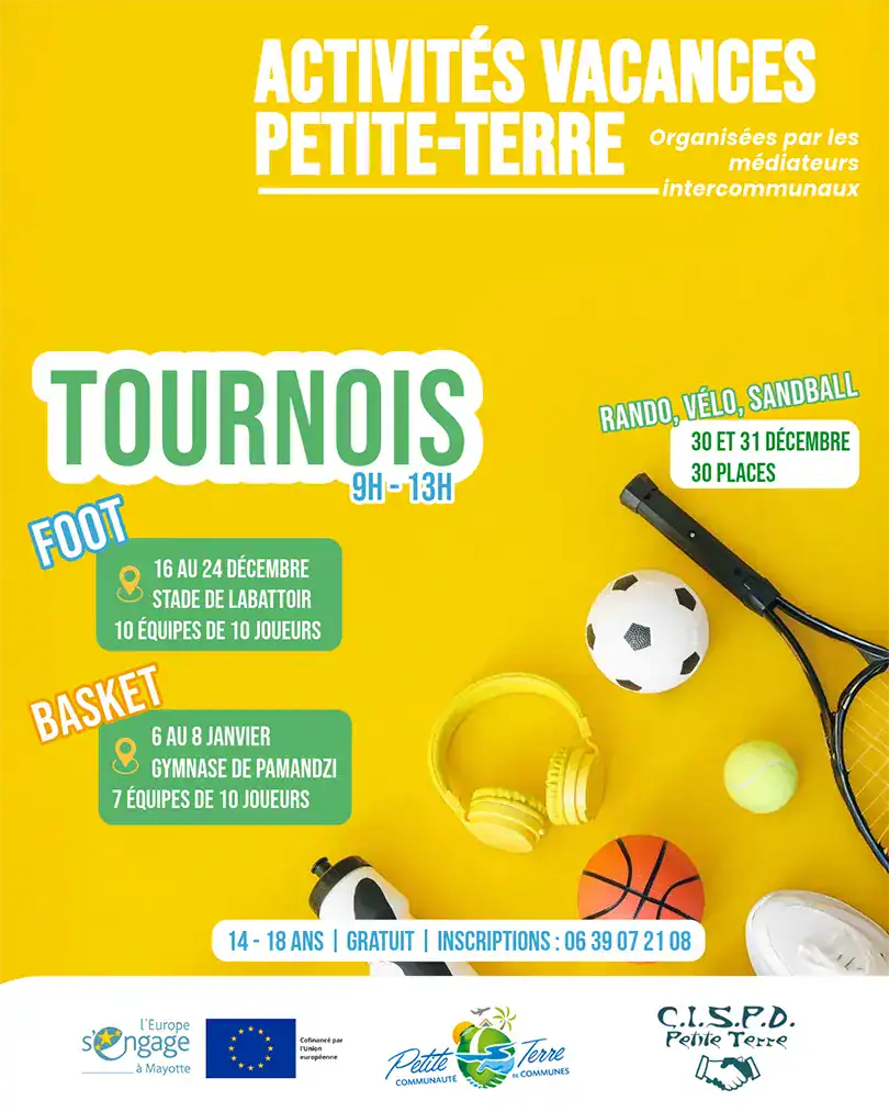 Activité vacances en Petite terre : un programme 100 % gratuit pour bouger, s’amuser et se dépasser !