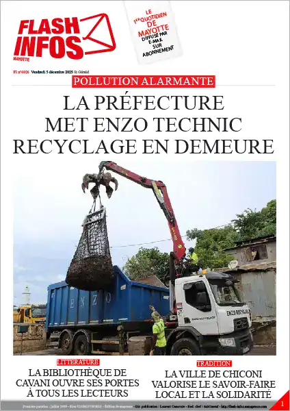 Flash infos Mayotte du Vendredi 5 décembre 2025