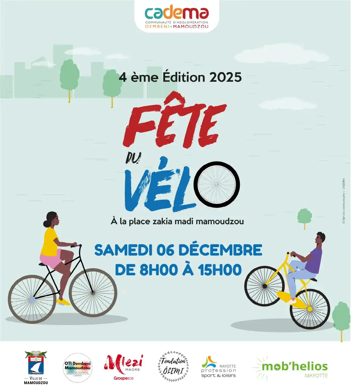 La CADEMA organise la 4e édition de la Fête du Vélo, samedi 6 décembre 2025