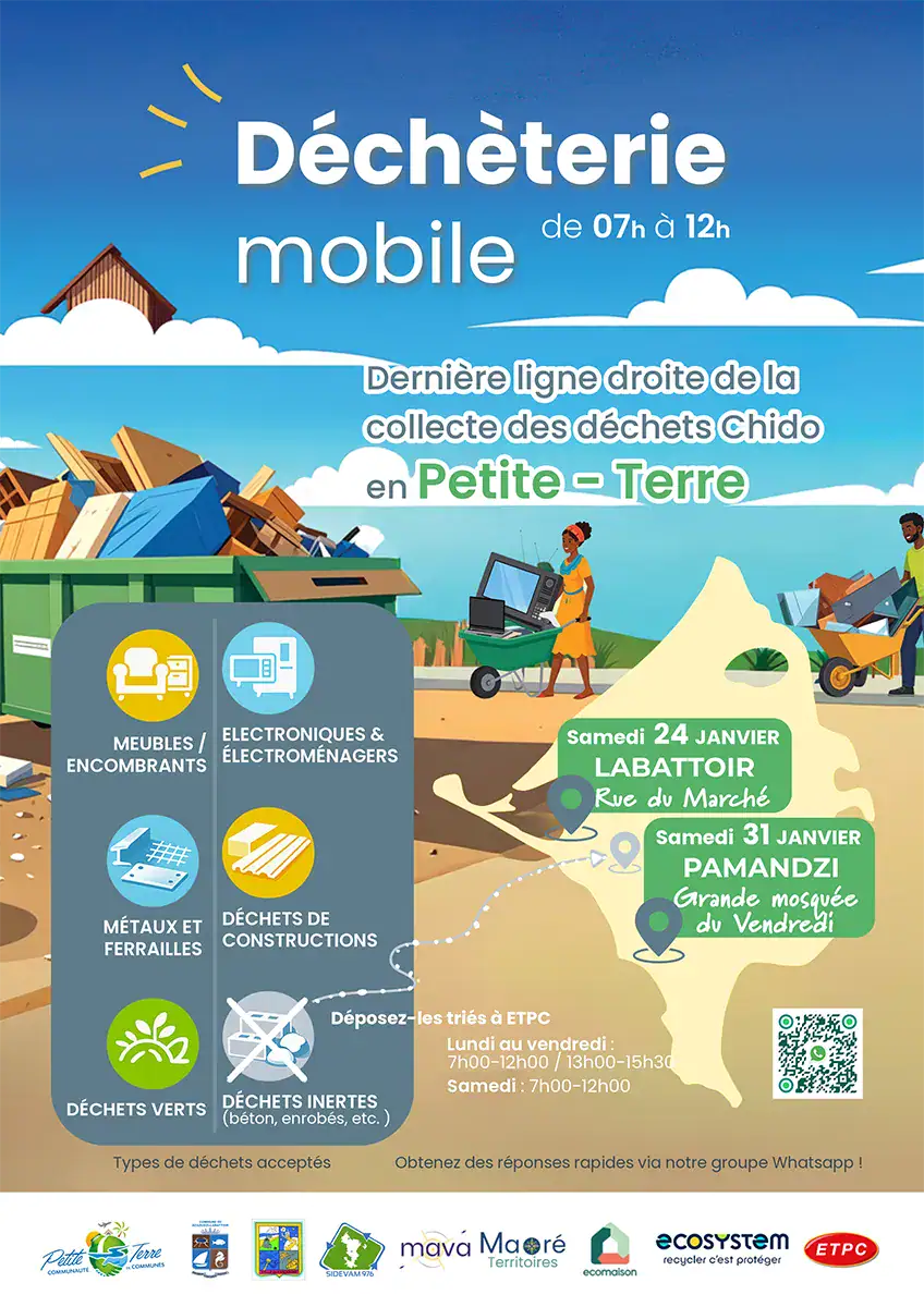 Déchèteries mobiles : deux rendez-vous en Petite-Terre