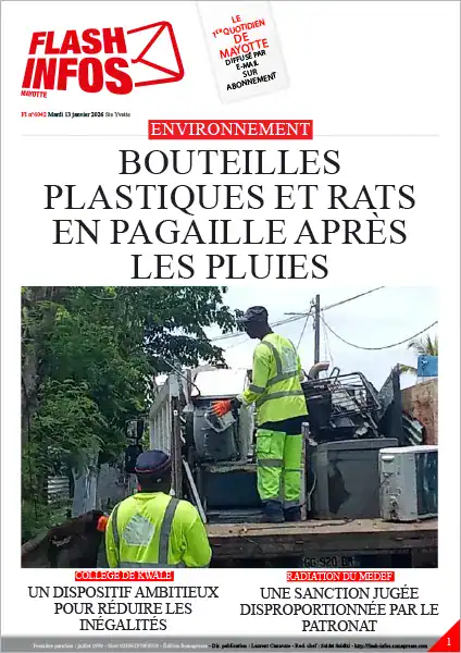 Flash infos Mayotte du Mardi 13 janvier 2026