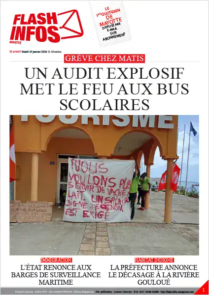 Flash infos Mayotte du Mardi 20 janvier 2026